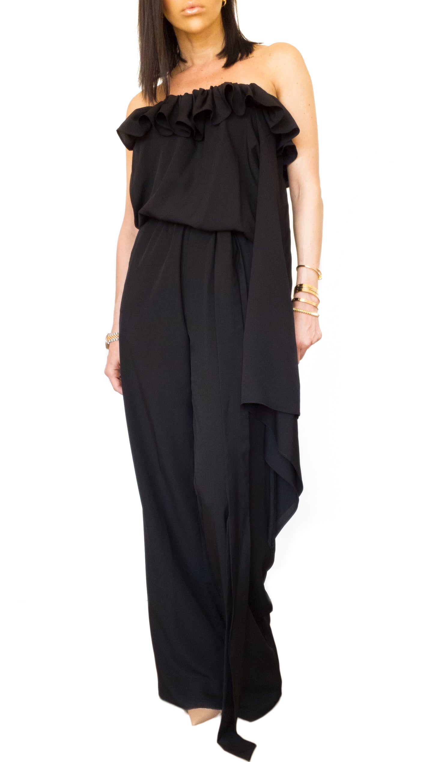 One Shoulder Long Jumpsuit