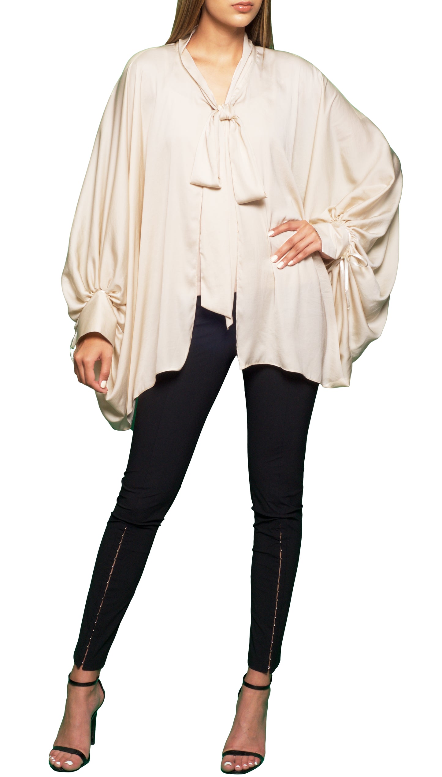Trow Over Satin Top