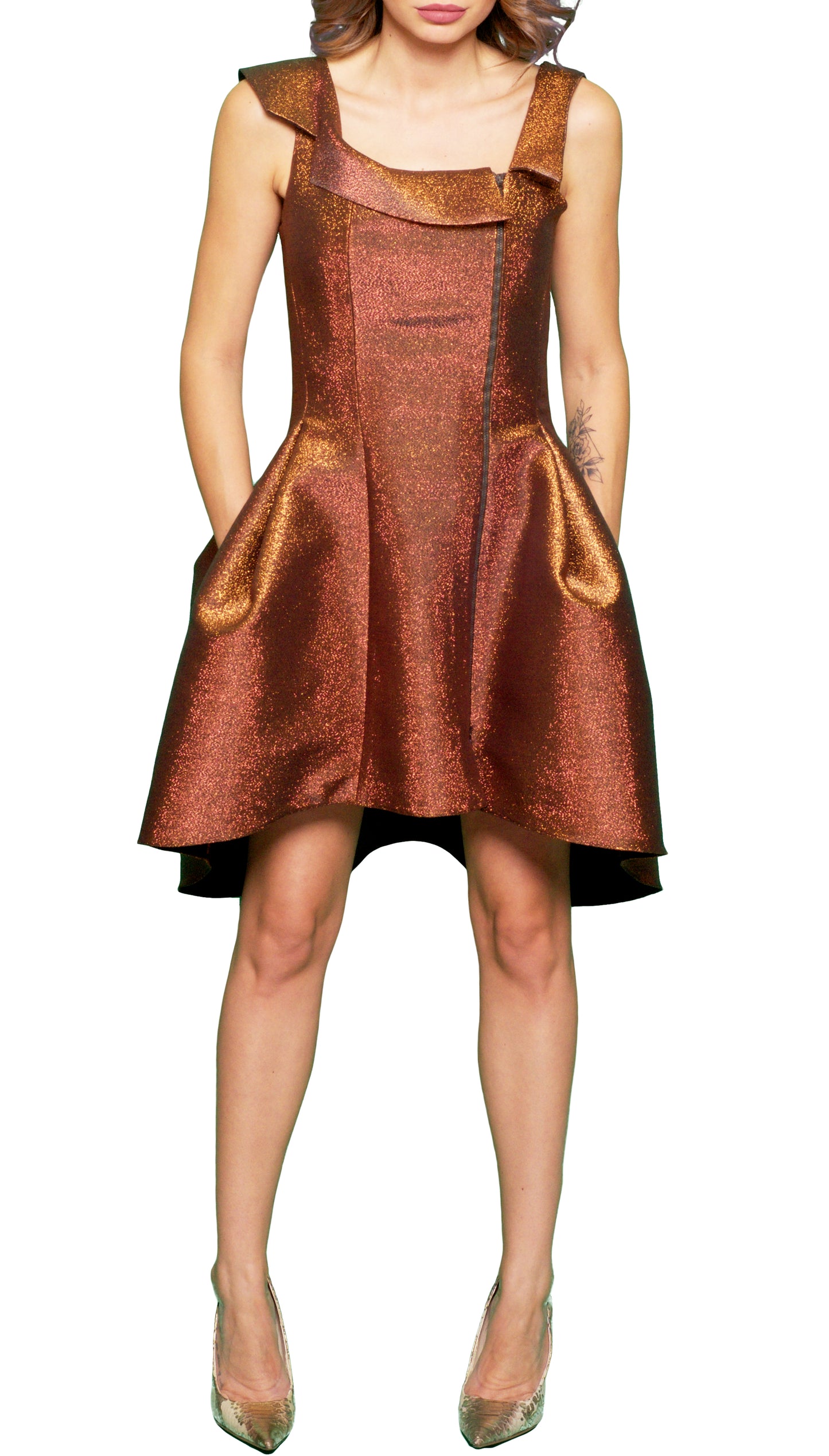 Golden Finish Dress