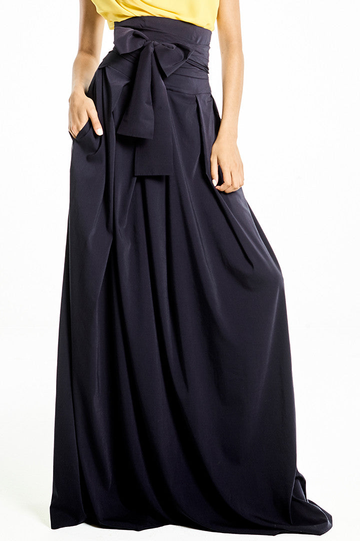 High-Waisted Long Skirt