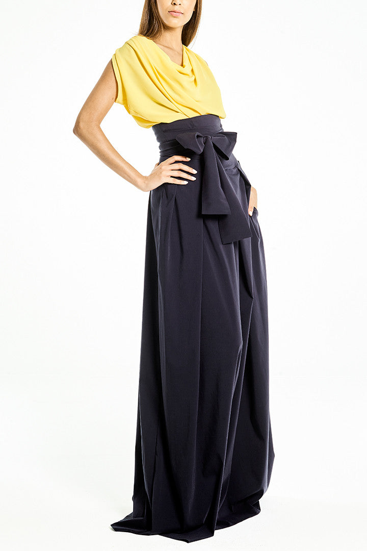 High-Waisted Long Skirt