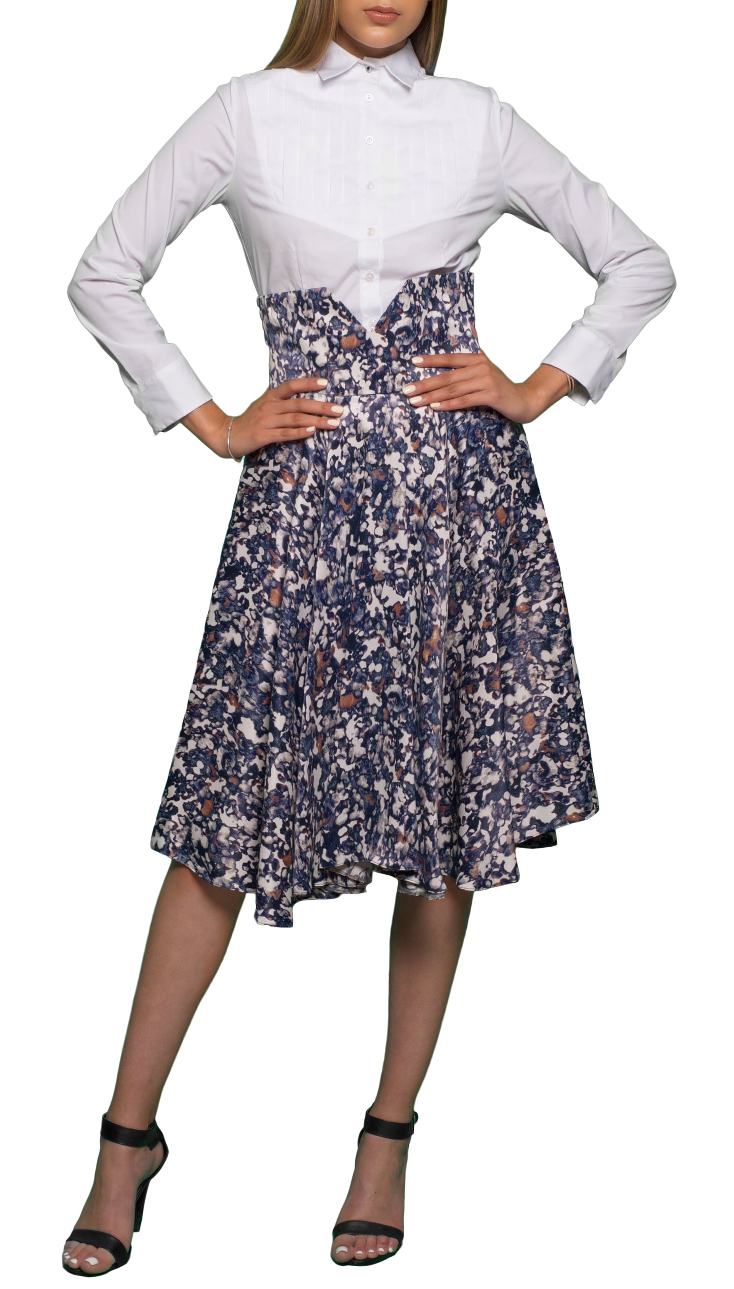 High Waist Midi Skirt