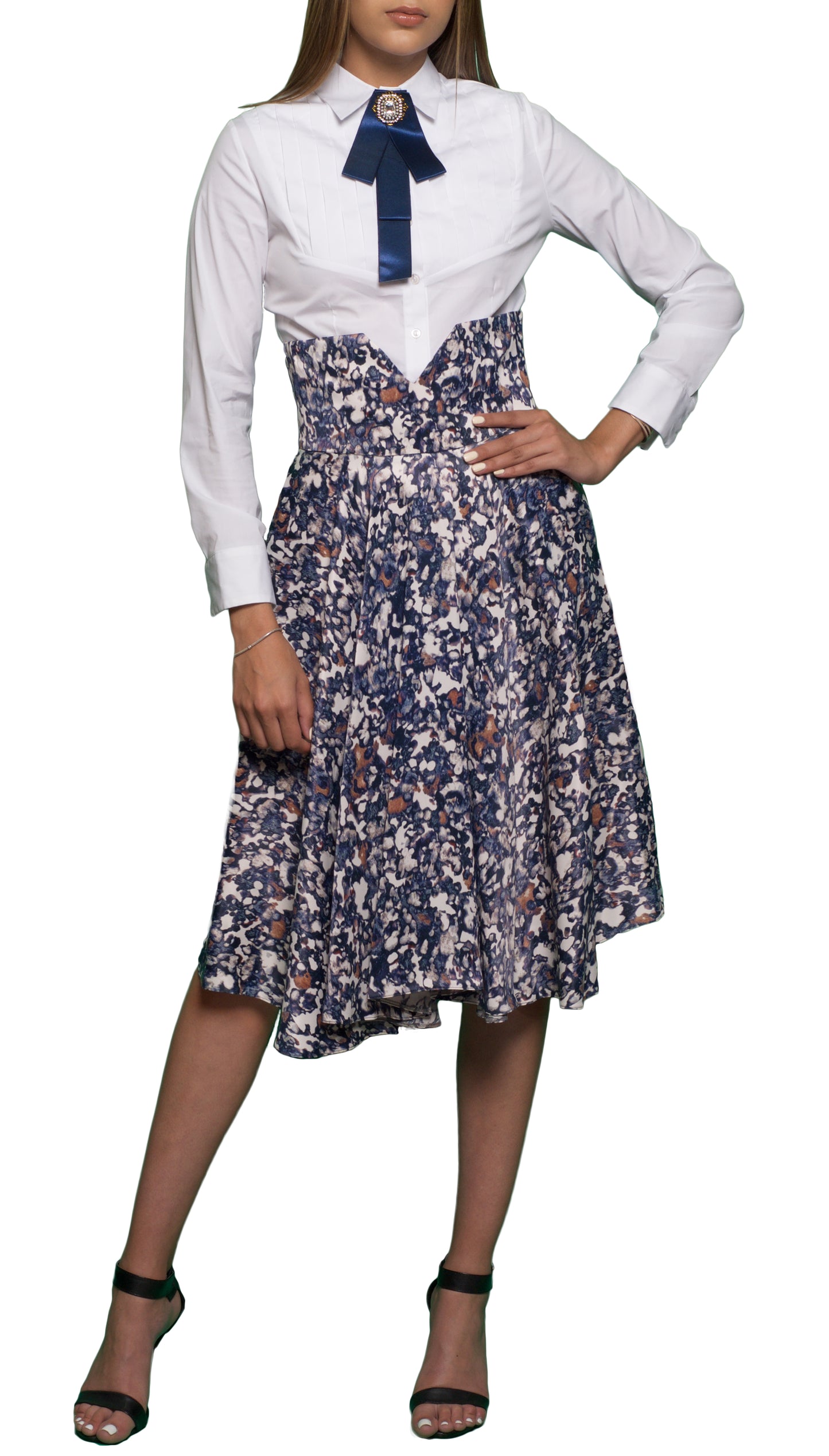 High Waist Midi Skirt