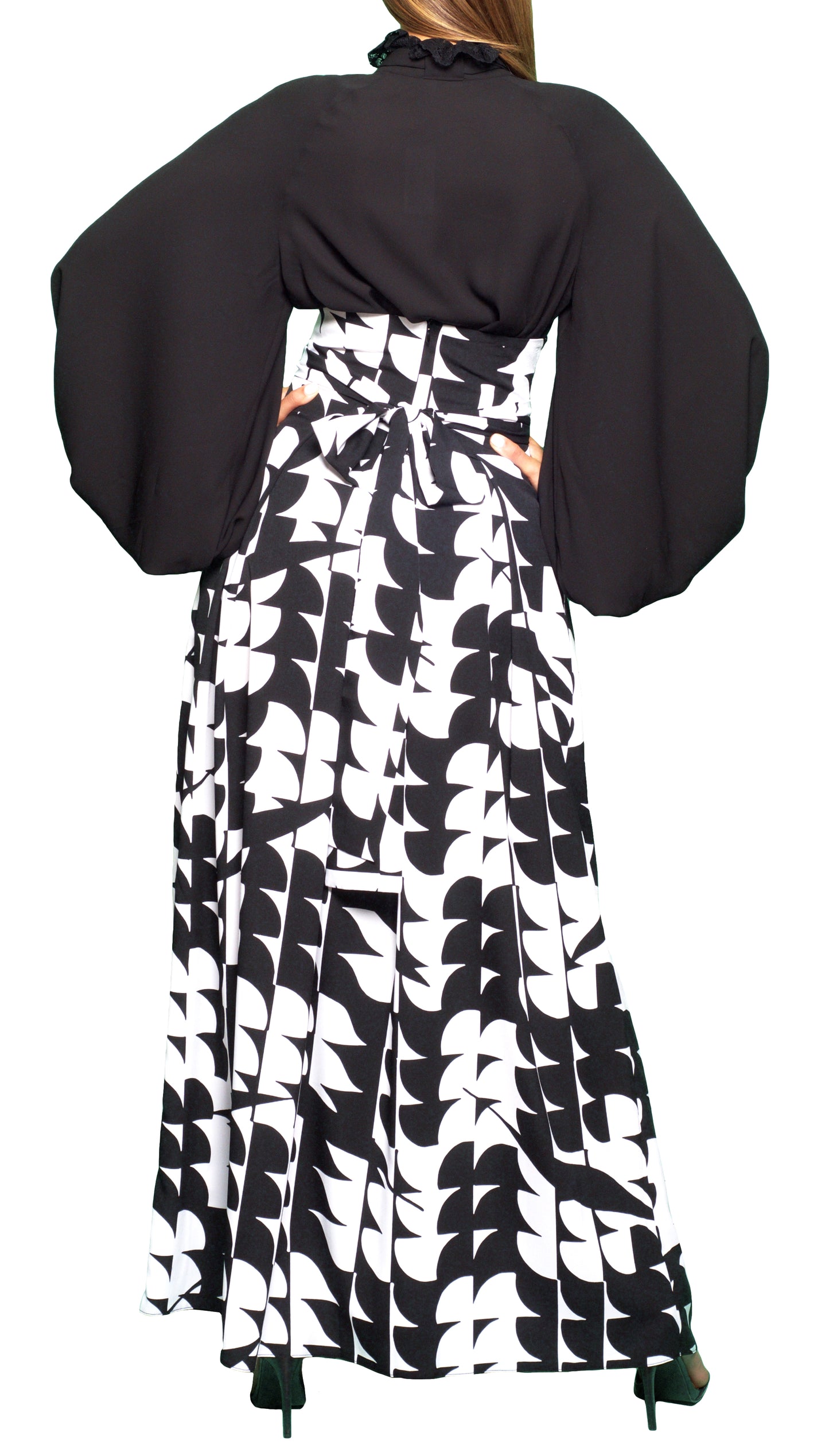 Chiffon High-Waist Long Skirt