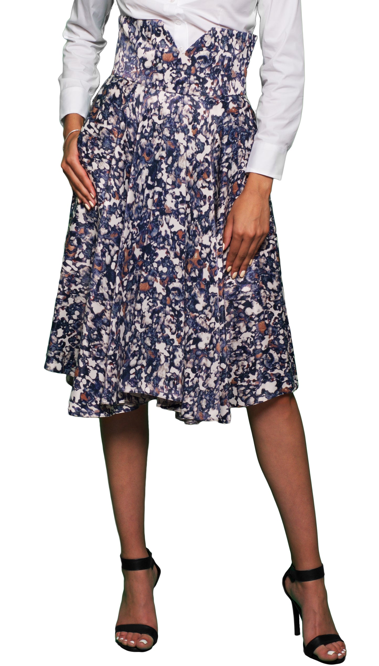 High Waist Midi Skirt