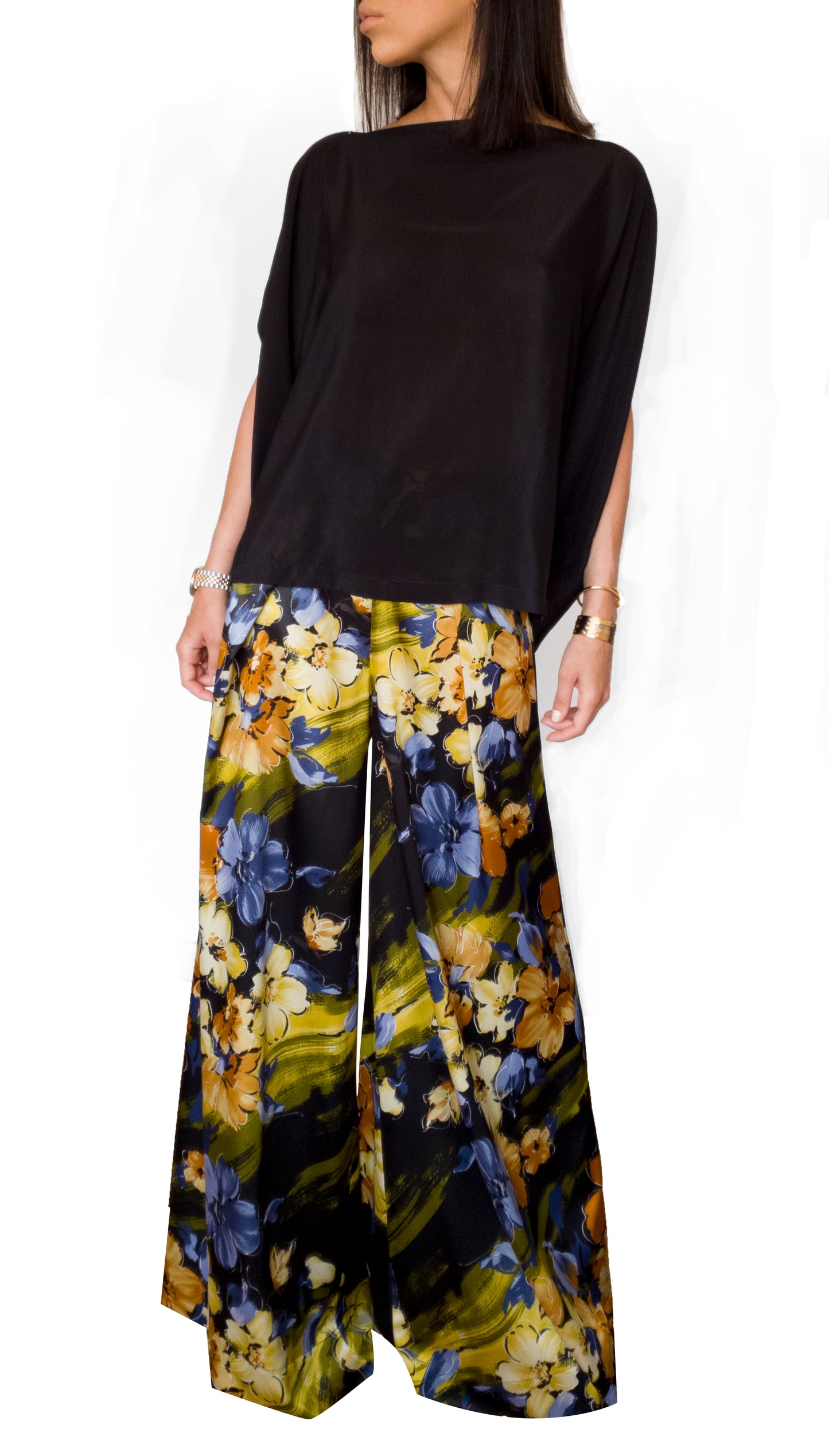 Silk-satin Loose Fit Blouse