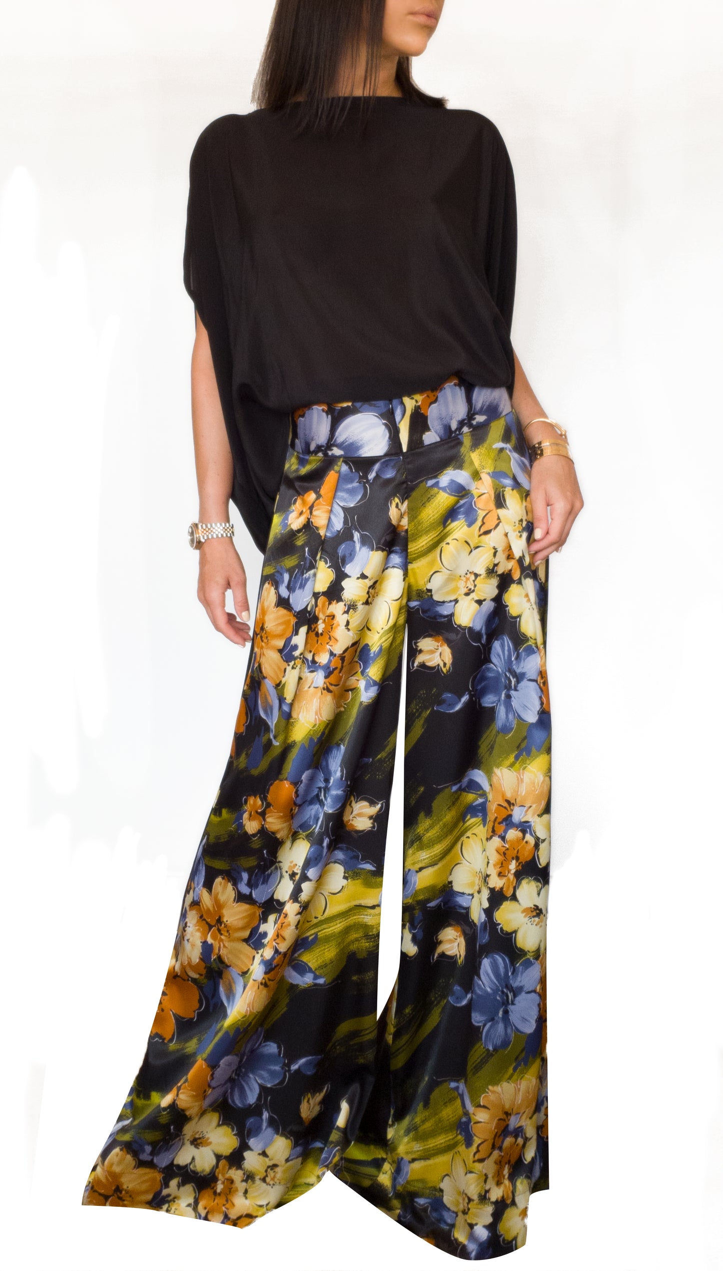 Silk-satin Loose Fit Blouse