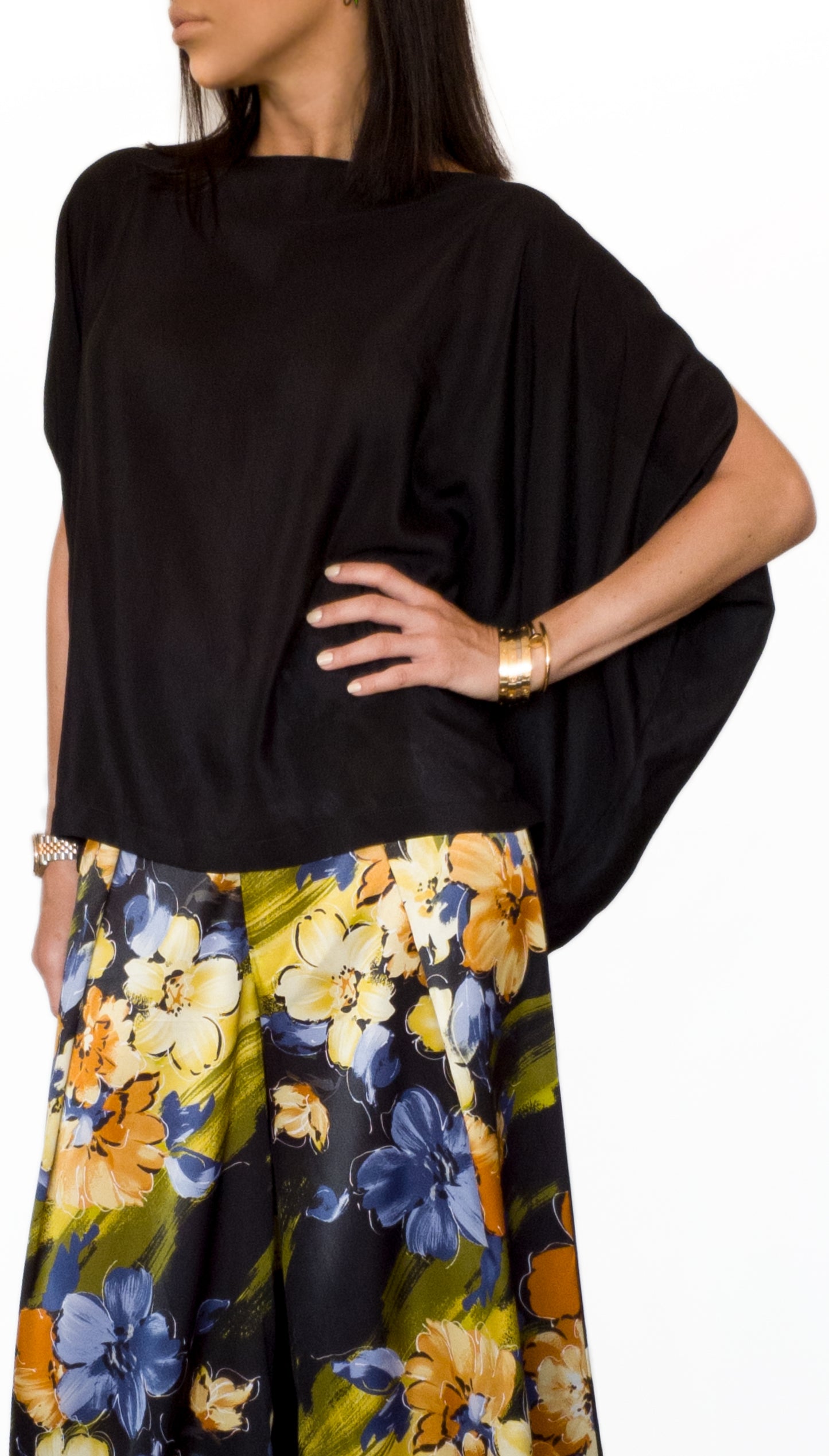 Silk-satin Loose Fit Blouse
