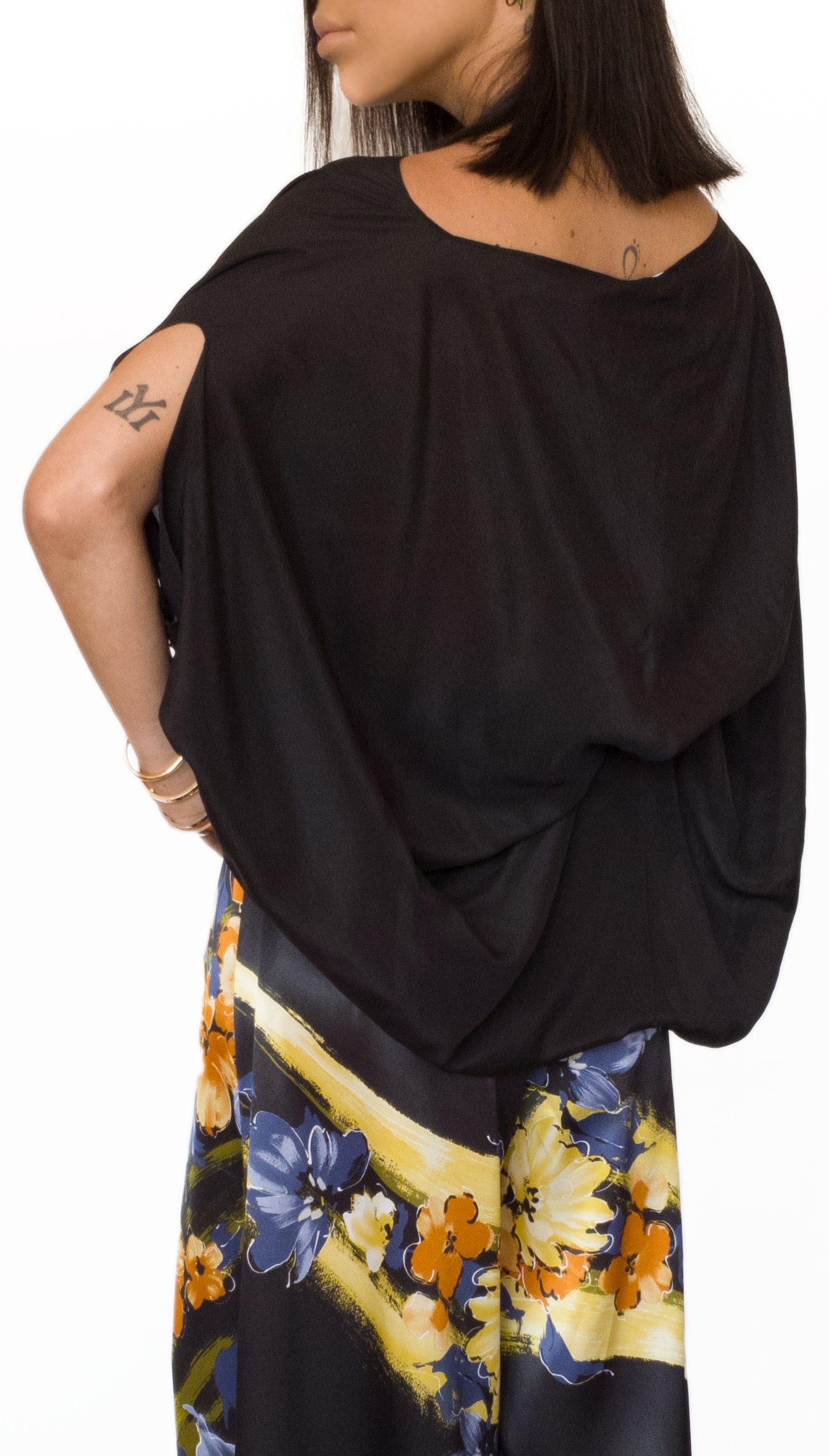 Silk-satin Loose Fit Blouse